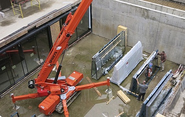 Мини-краны на объекте строительства