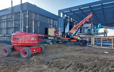 Дизельный коленчатый подъемник и мини-кран SPX1280